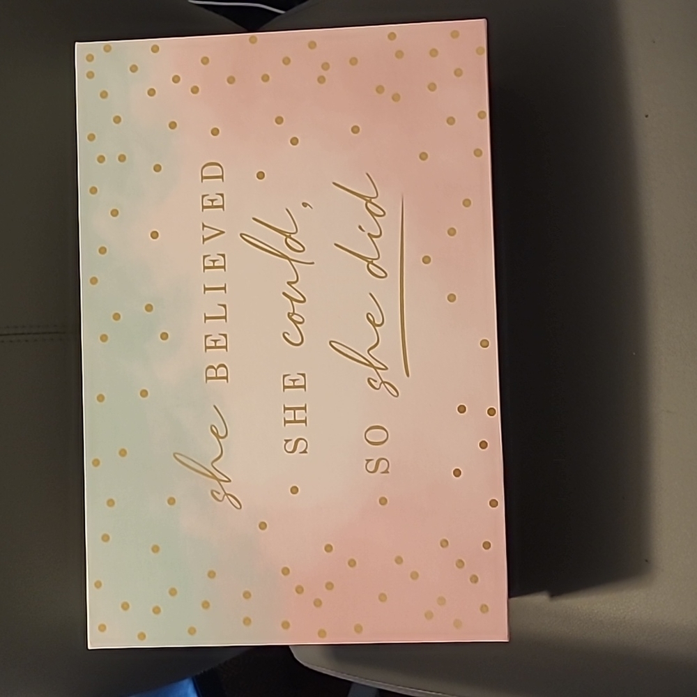 💕NEW Storage Box💕SHE BELIEVED SHE COULD, SO SHE DID💕